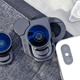 To remove a lens from the clip, just squeeze the little tab. It seems awkward at first, but you’ll get the hang of it quickly.